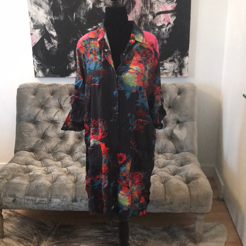 Diesel size M floral c-sula shirt